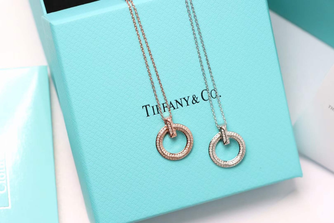 Tiffany & Co. Tiffany&Co.T1 系列满钻锁骨项链