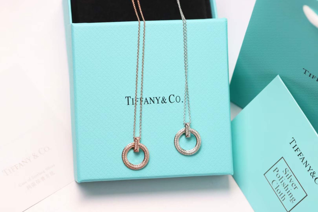 Tiffany & Co. Tiffany&Co.T1 系列满钻锁骨项链