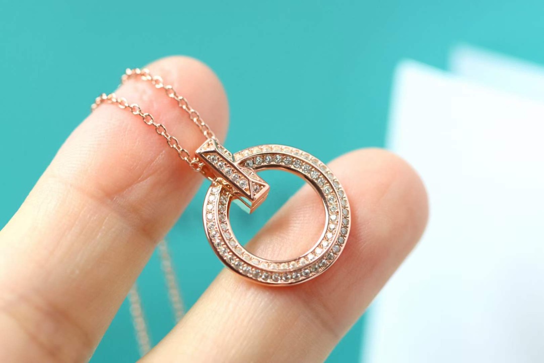 Tiffany & Co. Tiffany&Co.T1 系列满钻锁骨项链