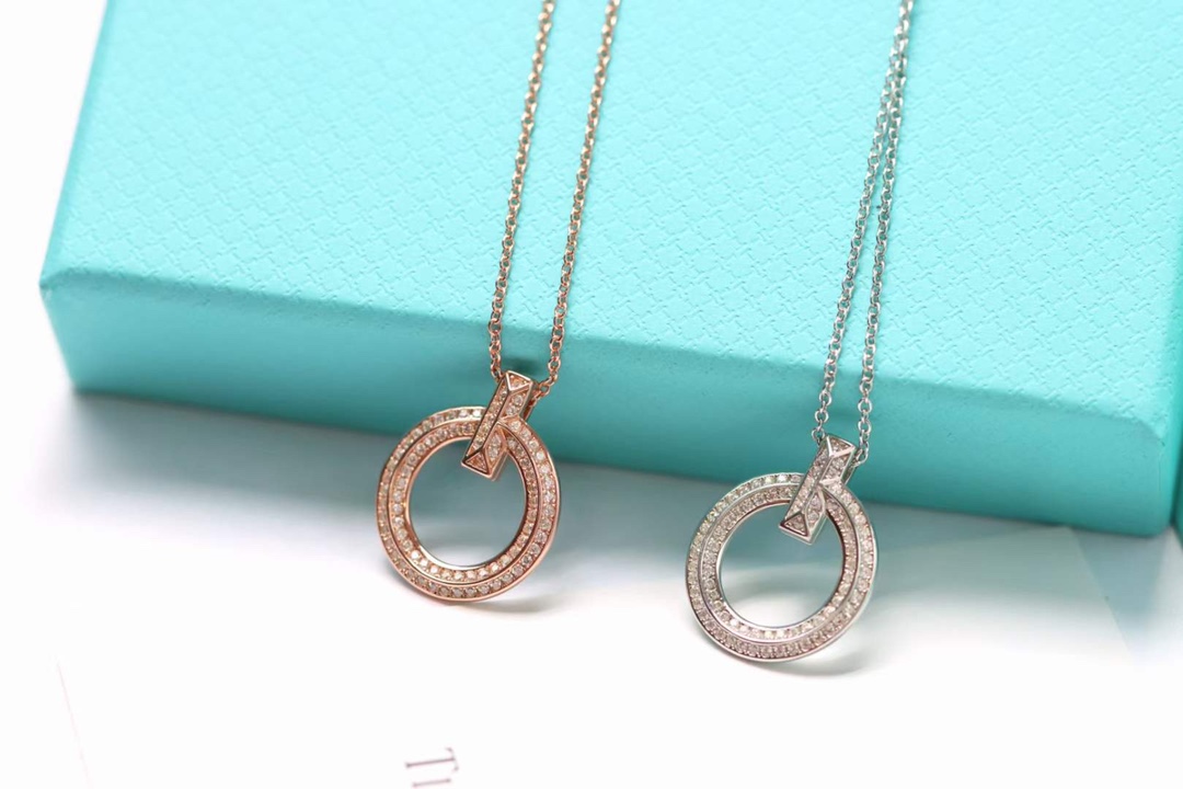 Tiffany & Co. Tiffany&Co.T1 系列满钻锁骨项链