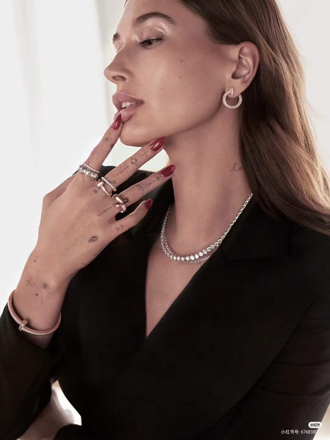 Tiffany & Co. Tiffany&Co.T1 系列满钻耳钉