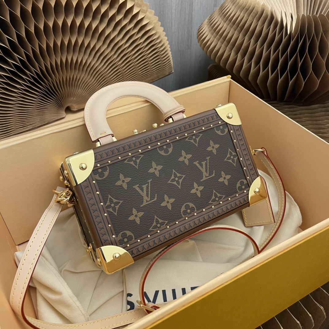 路易威登 Louis Vuitton 高定典藏经典高奢皮具手袋托特包斜挎包女包 #0609BEA0 2