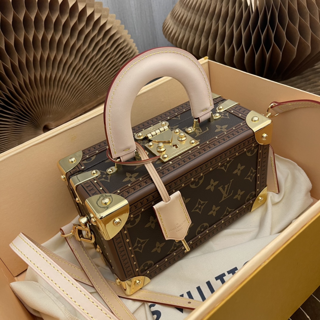 路易威登 Louis Vuitton 高定典藏经典高奢皮具手袋托特包斜挎包女包 #0609BEA0 3