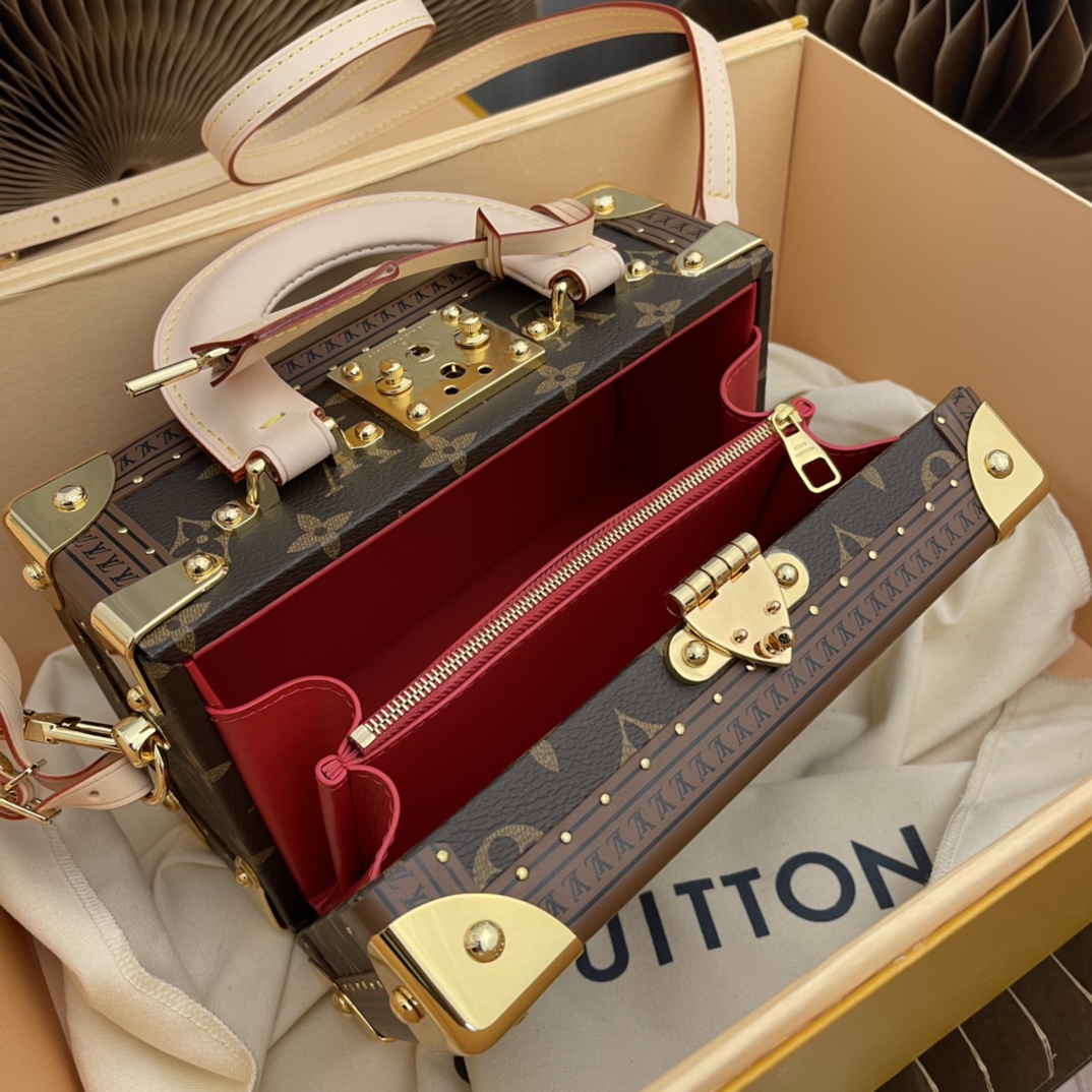 路易威登 Louis Vuitton 高定典藏经典高奢皮具手袋托特包斜挎包女包 #0609BEA0 8