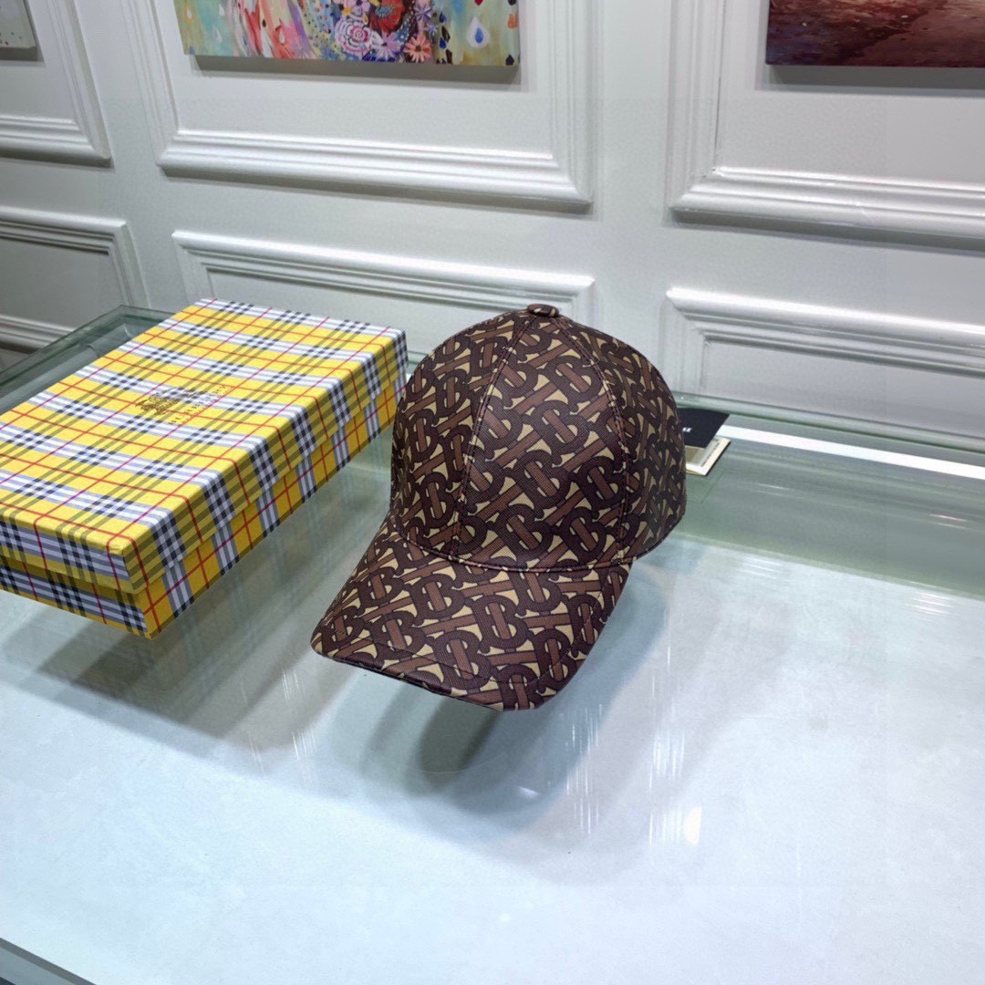 Burberry Baseball Cap TB Monogram Print, Authentic Design