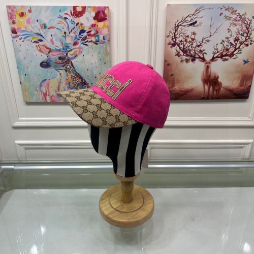 Gucci Women's Baseball Cap Pink With Logo Print Hat Adjustable 1 Gucci Women's Baseball Cap Pink With Logo Print Hat Adjustable
