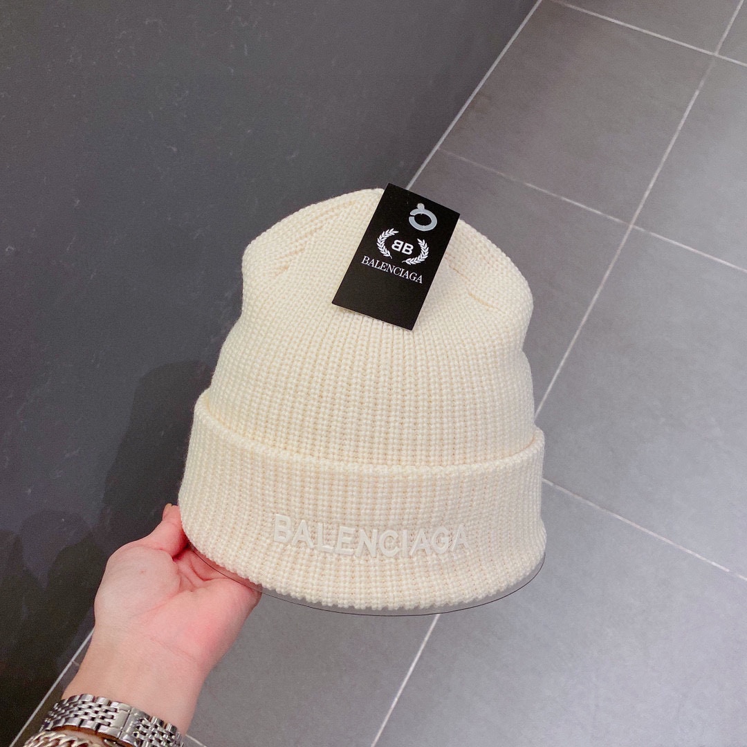 Balenciaga Hats Knitted Hat 1:1 Replica Wholesale
 Black Unisex Women Fall/Winter Collection