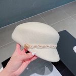 Buy
 Valentino Hats Baseball Cap Black White Wool Fall/Winter Collection Fashion
