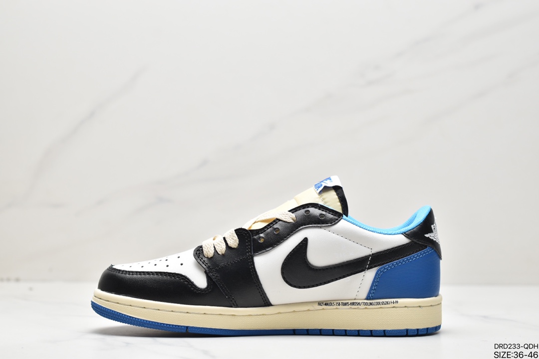 110 fragment design x Travis Scott x Air Jordan 1 Low OG SP AJ1经典低帮篮球鞋DM7866-162