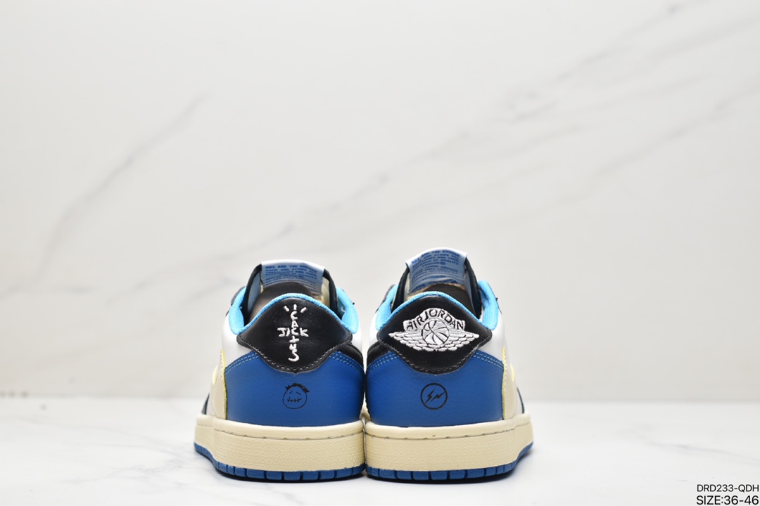 110 fragment design x Travis Scott x Air Jordan 1 Low OG SP AJ1经典低帮篮球鞋DM7866-162