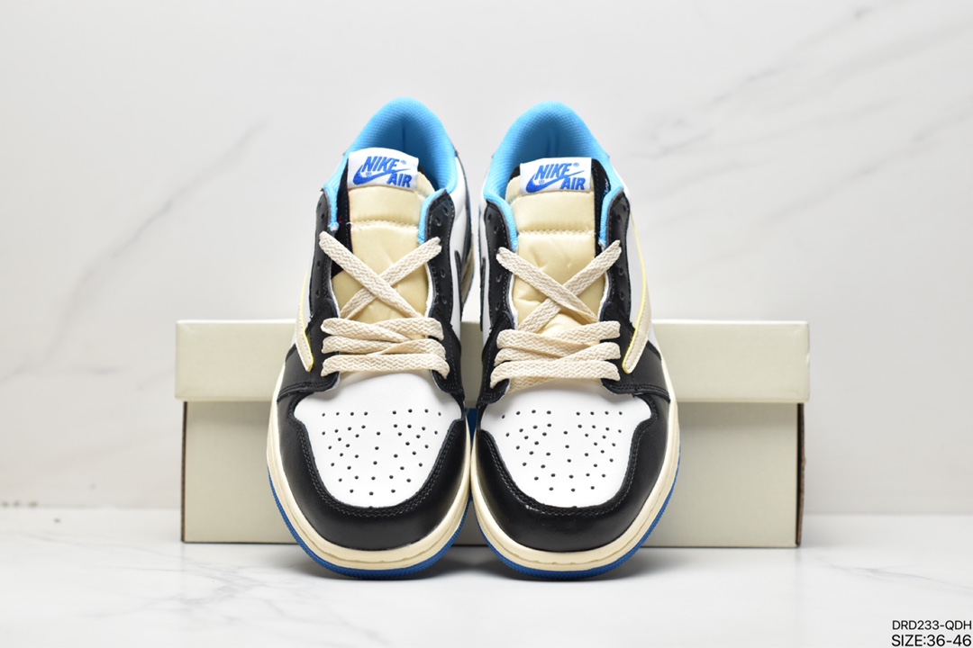 110 fragment design x Travis Scott x Air Jordan 1 Low OG SP AJ1经典低帮篮球鞋DM7866-162
