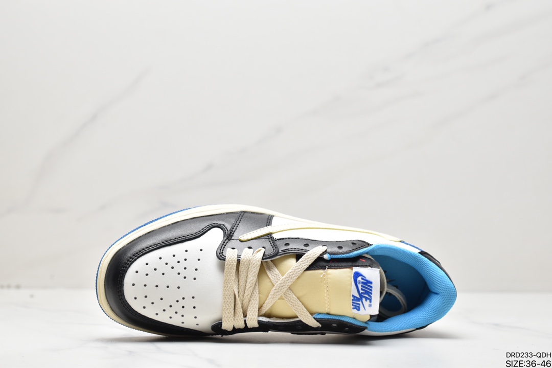 110 fragment design x Travis Scott x Air Jordan 1 Low OG SP AJ1经典低帮篮球鞋DM7866-162