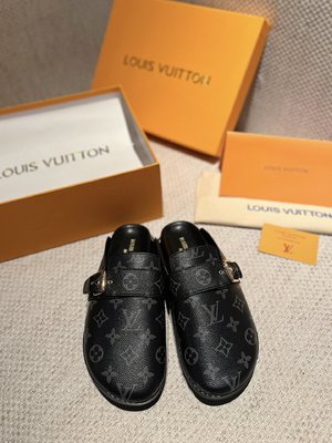 Louis Vuitton Shoes Half Slippers Unisex Rubber Sheepskin Spring Collection Casual