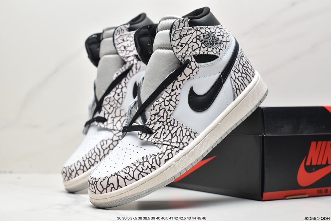 160 耐克Nike Air Jordan 1 Retro High OG”White Cement”AJ1代经典DZ5485-052