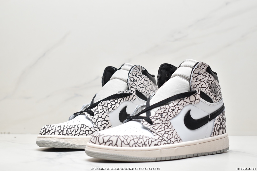 160 耐克Nike Air Jordan 1 Retro High OG”White Cement”AJ1代经典DZ5485-052