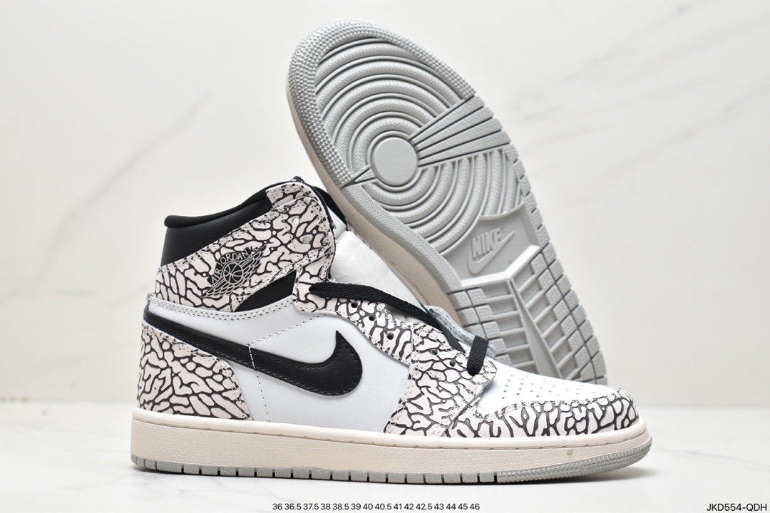 160 耐克Nike Air Jordan 1 Retro High OG”White Cement”AJ1代经典DZ5485-052