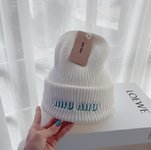MiuMiu Hats Knitted Hat Knitting Fall/Winter Collection Fashion