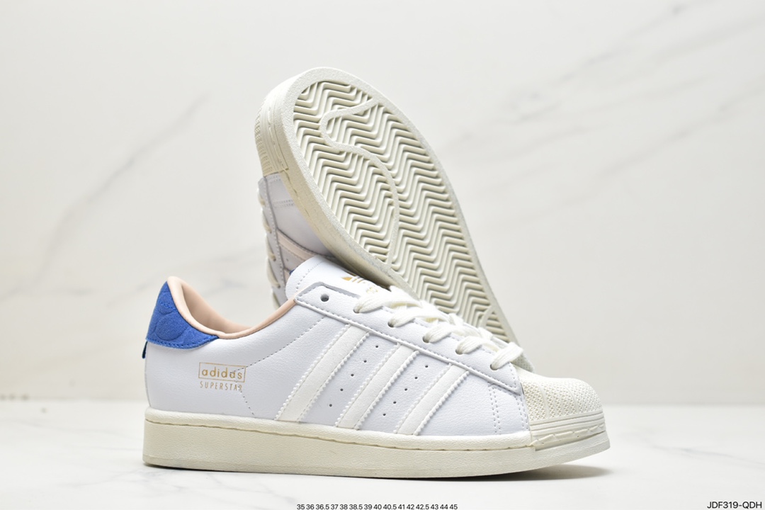 Adidas clover Originals Superstar ”Sail/Green/Lace” shell head series low help GY2527