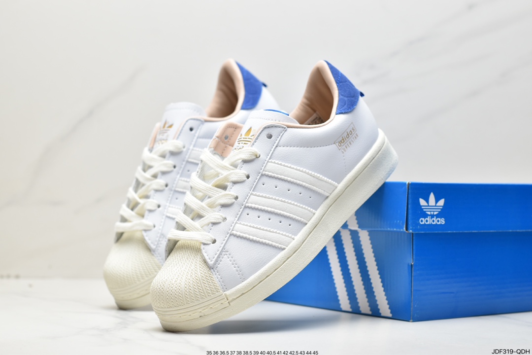 Adidas clover Originals Superstar ”Sail/Green/Lace” shell head series low help GY2527