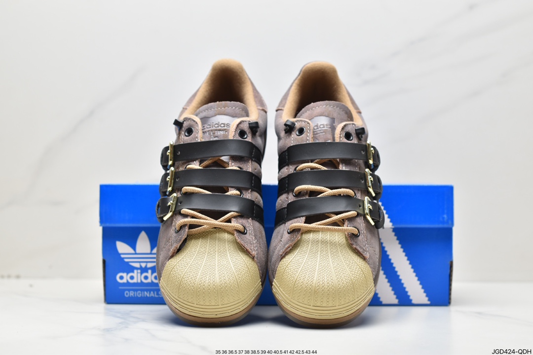 Adidas clover Originals Superstar ”Sail/Green/Lace” shell head series low help HO6344