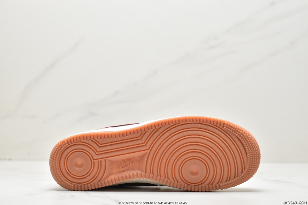 160 Nike Air Force 1 Low 07 白绿红生胶底 FD9063-163