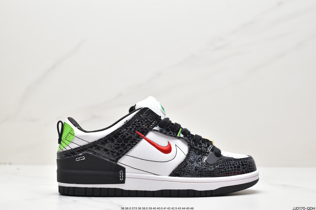 130 耐克Nike Wmns Dunk Low Disrupt 2”Just Do It/Snakeskin”轻量扣篮破坏二代DV1490-161
