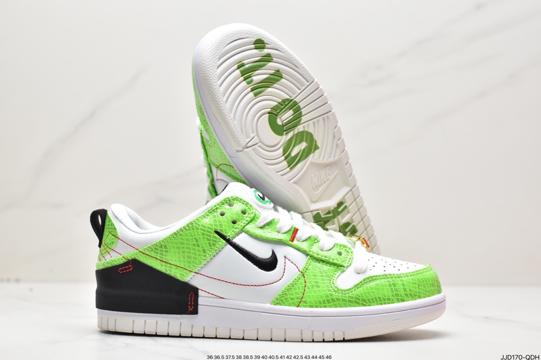130 耐克Nike Wmns Dunk Low Disrupt 2”Just Do It/Snakeskin”轻量扣篮破坏二代DV1490-161