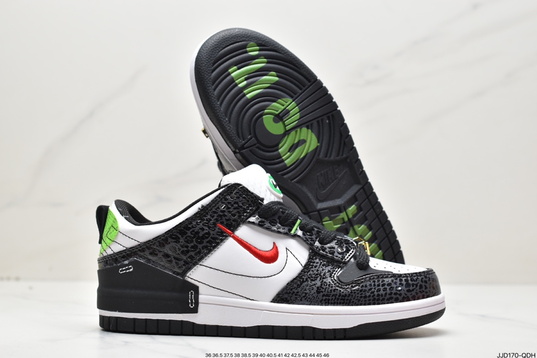 130 耐克Nike Wmns Dunk Low Disrupt 2”Just Do It/Snakeskin”轻量扣篮破坏二代DV1490-161