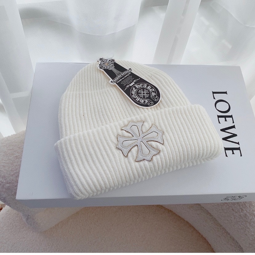 [Chrome Hearts Hats]Not packaged Fashionable street style Black and white fash