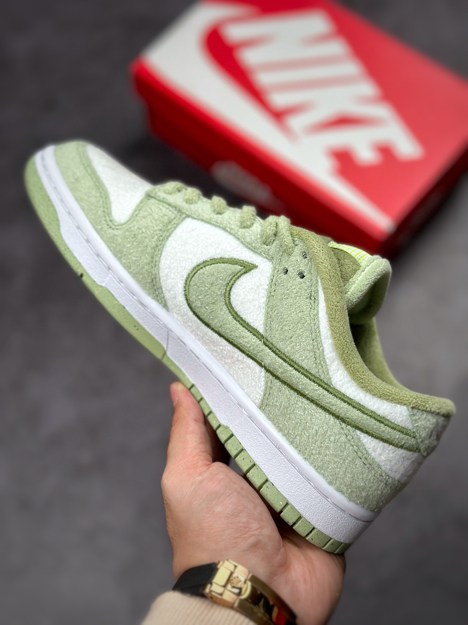 280 Nike SB Dunk Low "Fleece" 白绿羊毛DQ7579-300