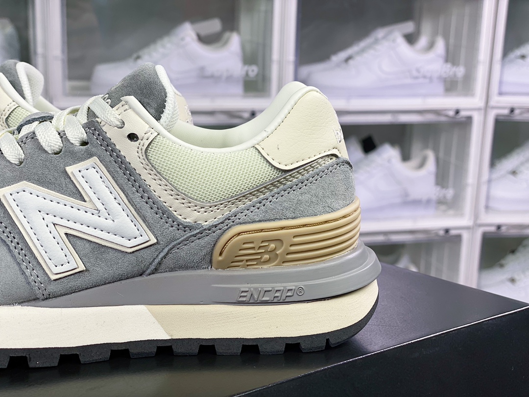 NB U574 Upgraded Series Low Top Retro Casual Sports Jogging Shoes ”Yuanzu Gray Beige” U574LGRG