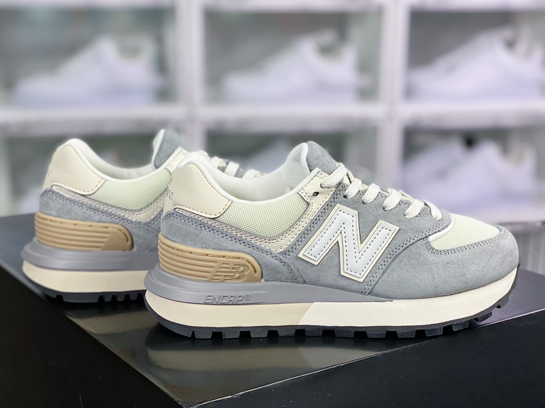 NB U574 Upgraded Series Low Top Retro Casual Sports Jogging Shoes ”Yuanzu Gray Beige” U574LGRG