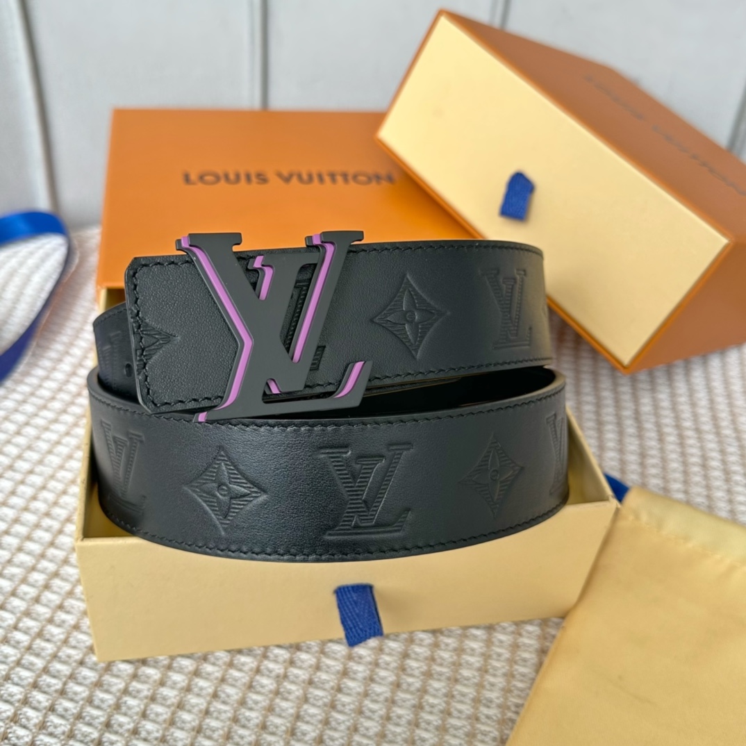 Louis Vuitton Belts Calfskin Cowhide