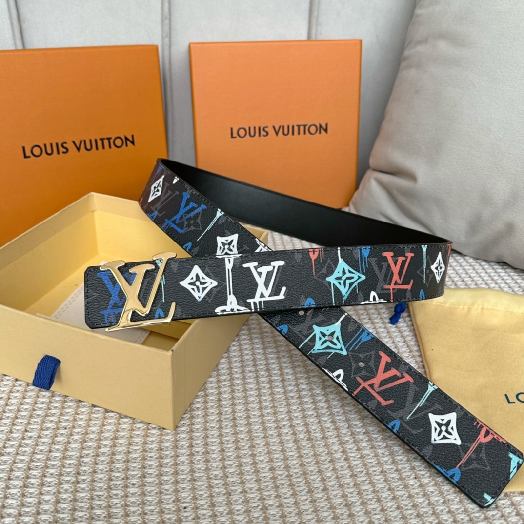 Louis Vuitton Belts Pink Canvas Winter Collection