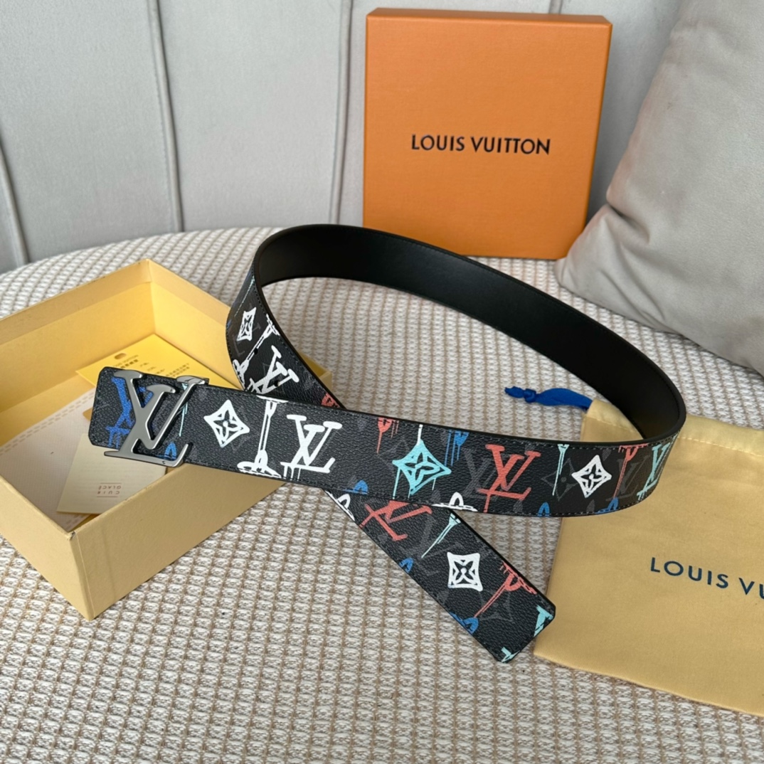 Louis Vuitton Belts Pink Canvas Winter Collection