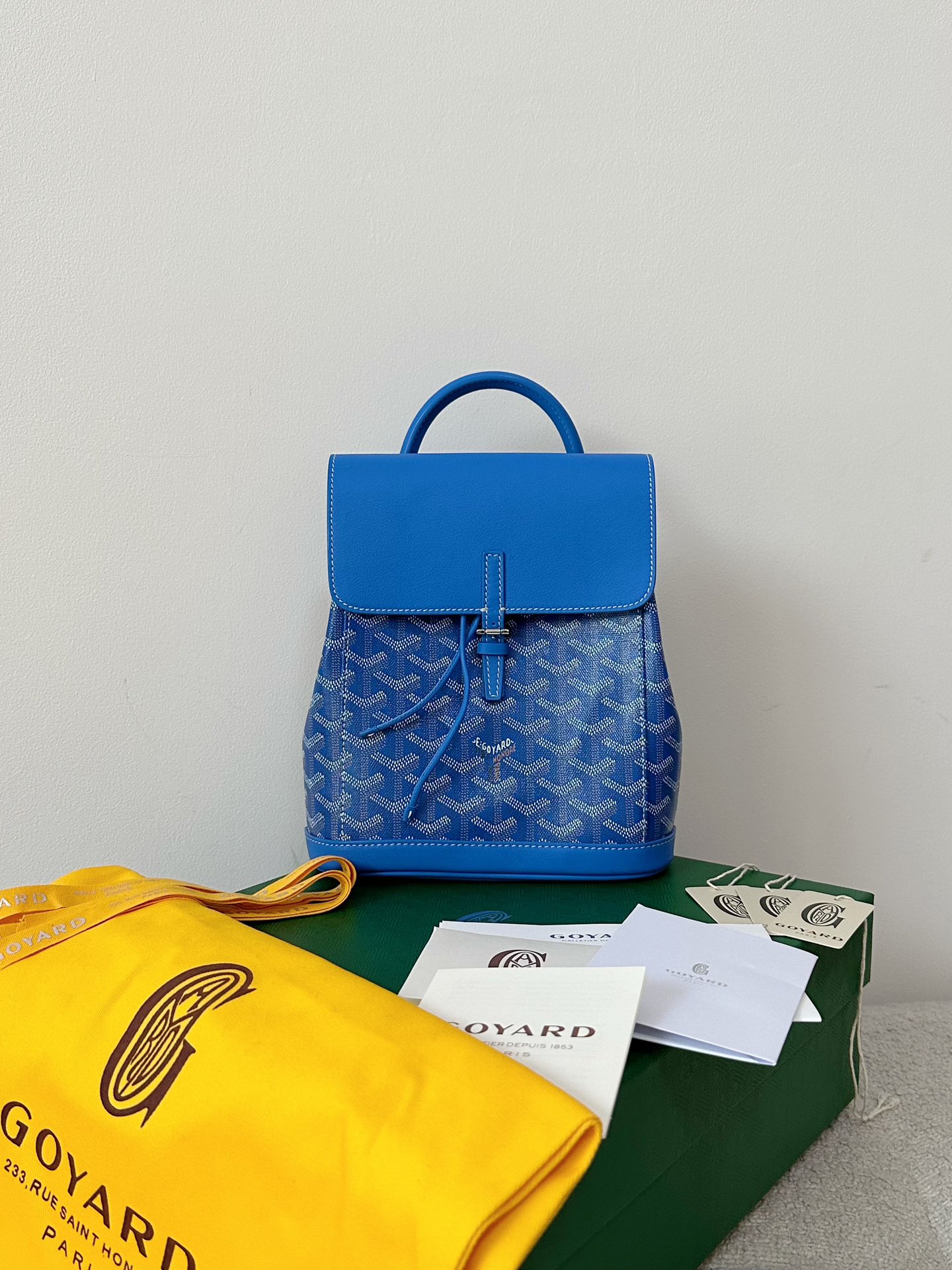 Goyard Store
 Bags Backpack Blue Sky All Steel Cowhide Mini