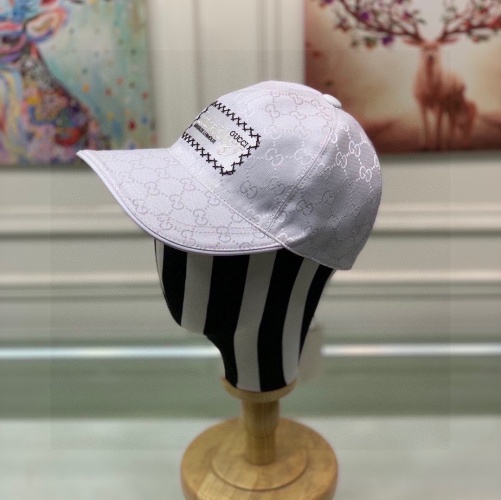 Gucci Baseball Cap GG Canvas with Leather Trim Adjustable Hat For Men & Women 1 Gucci Baseball Cap GG Canvas with Leather Trim Adjustable Hat For Men & Women