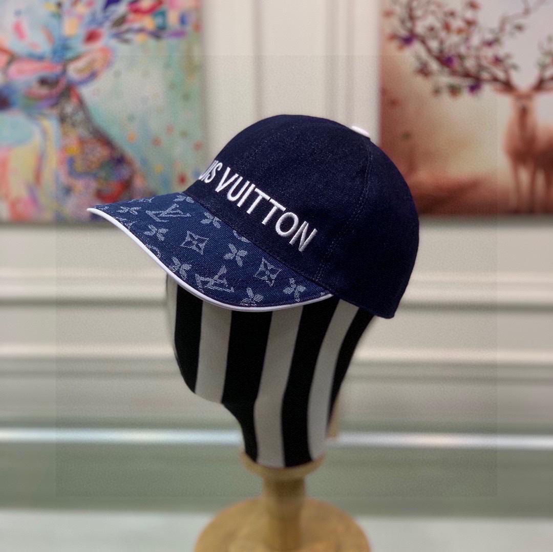 Louis Vuitton Baseball Cap - Denim & Monogram - Adjustable Fit