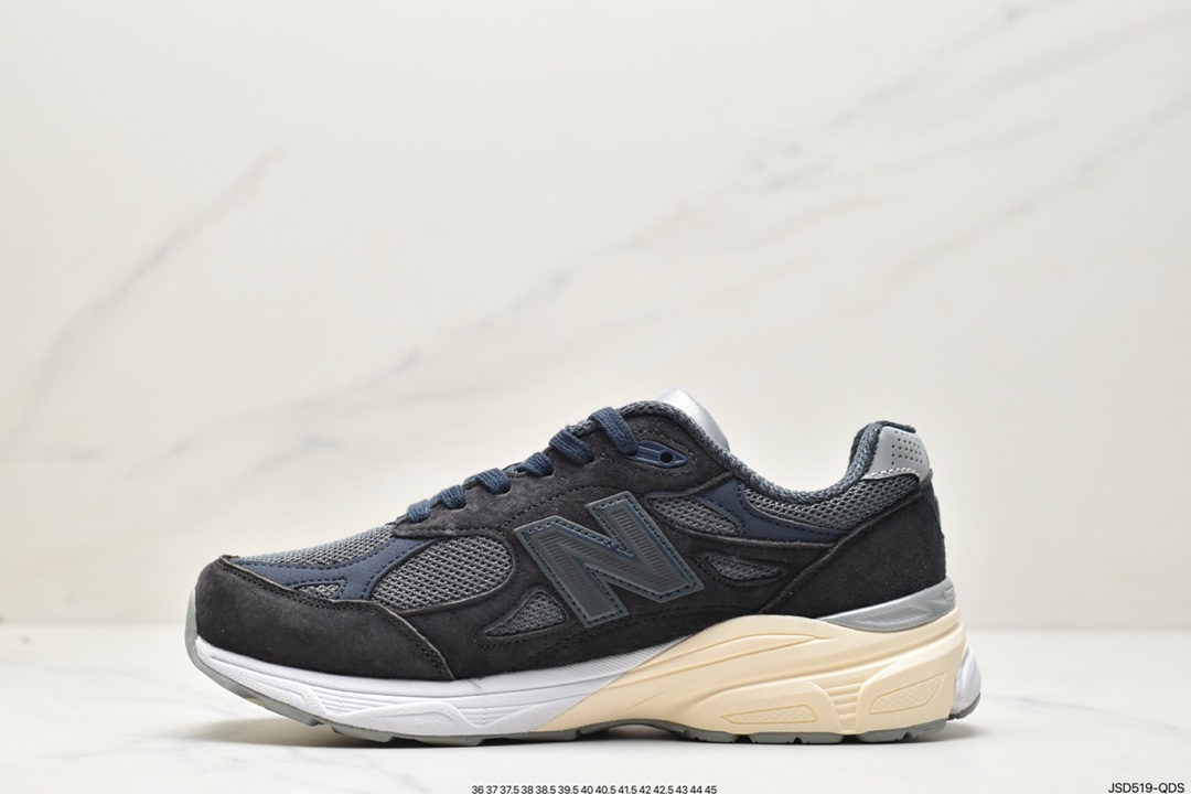 200 New Balance in USA M990V3三代系列美产血统经典复古休闲运动百搭老爹跑步鞋“午夜蓝奶油反光”M990KI3