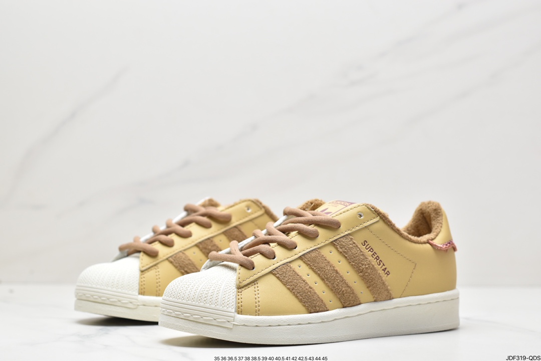 Adidas clover Originals Superstar ”Sail/Green/Lace” shell head series low help GY2526