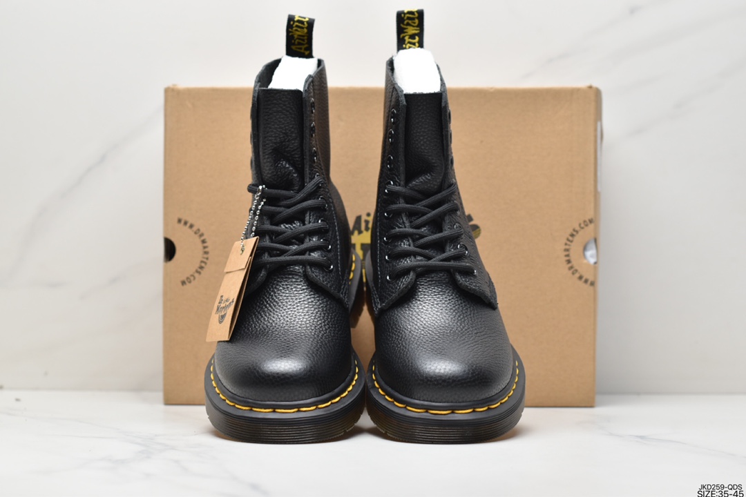 160 著名工鞋品牌-马汀博士Dr. Martens 1460系列复古八孔系带全皮马丁靴 R11822206