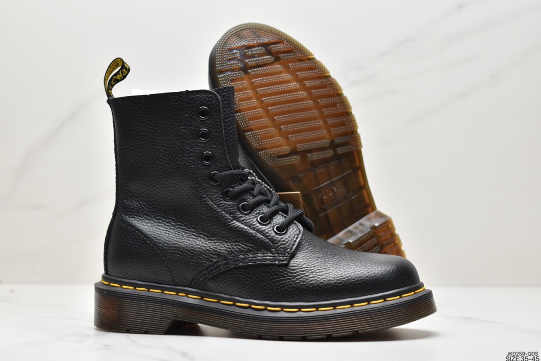 160 著名工鞋品牌-马汀博士Dr. Martens 1460系列复古八孔系带全皮马丁靴 R11822206