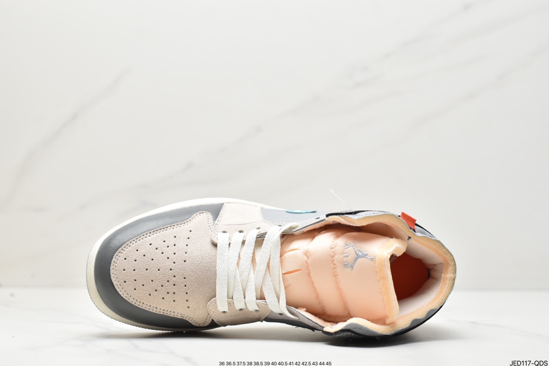 150 耐克NIKE Air Jordan I Mid 'White and Phantom'中帮DM9652-100