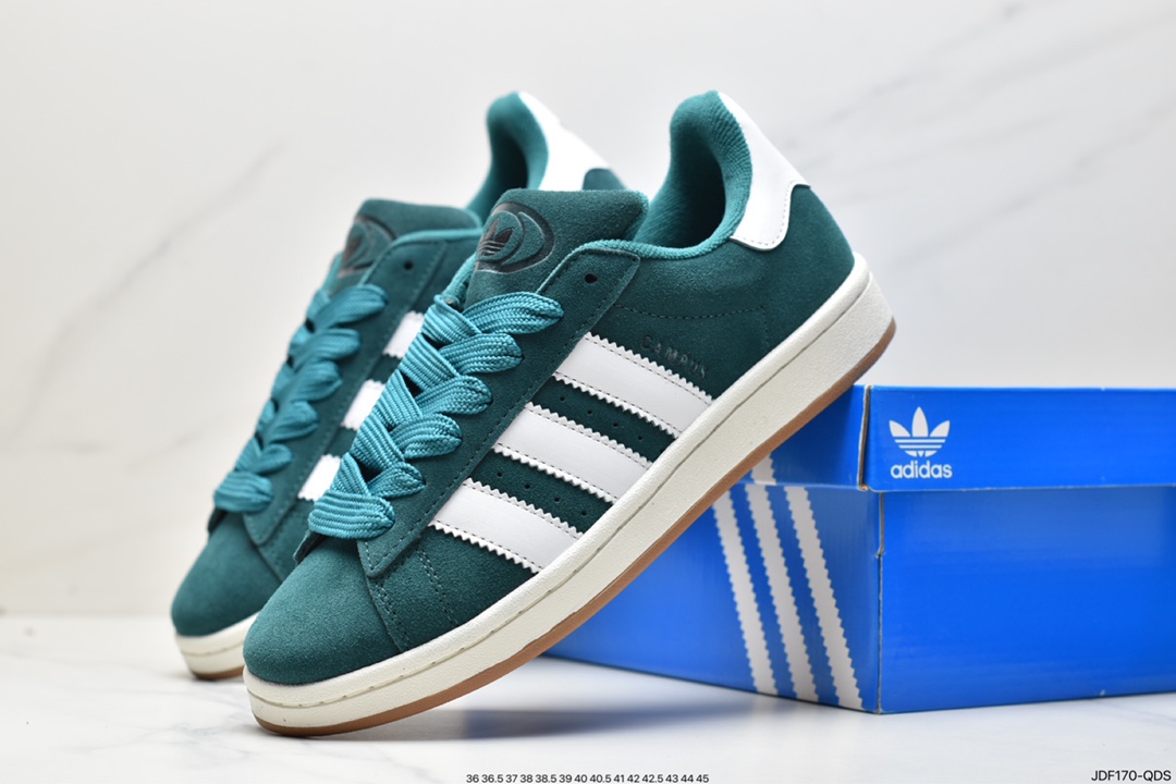 Adidas Originals Campus 00s College Series Bread Wind Classic Retro Low-top Sneakers ”Flip Hair Shallow HR1467