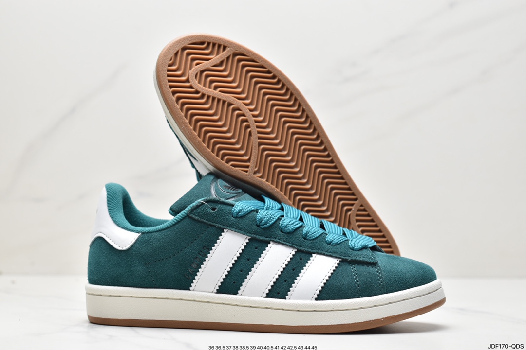 Adidas Originals Campus 00s College Series Bread Wind Classic Retro Low-top Sneakers ”Flip Hair Shallow HR1467