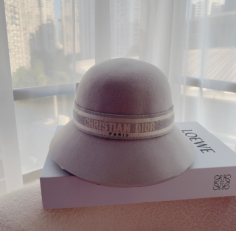 Dior Hats Bucket Hat Straw Hat AAA Quality Replica
 Wool