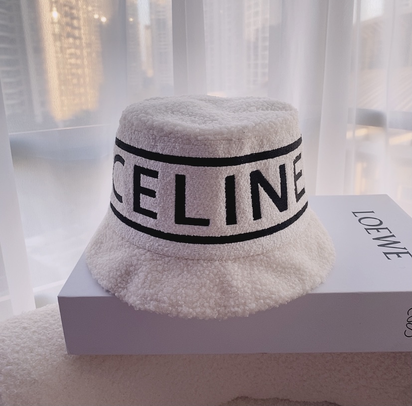 Celine Hats Bucket Hat Lambswool Fall/Winter Collection