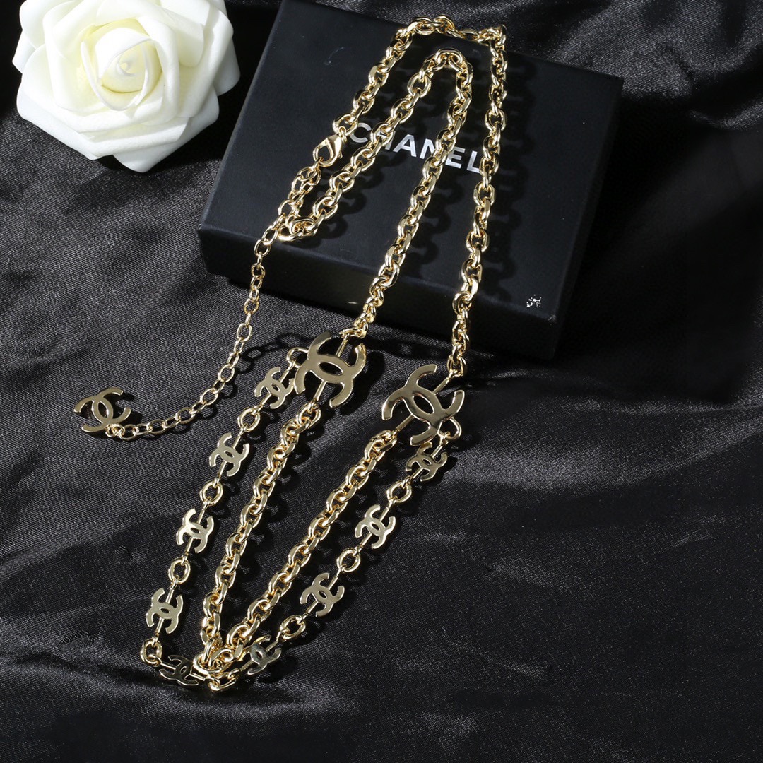 小香 Chanel 新品 字母腰链 代购级别 一比一品质 香奈鹅 系列 方形 经典cc logo 风格高