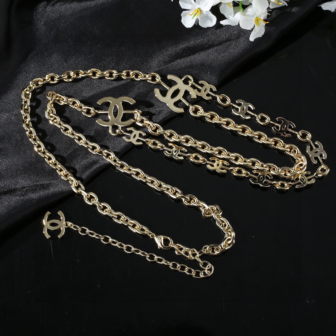 小香 Chanel 新品 字母腰链 代购级别 一比一品质 香奈鹅 系列 方形 经典cc logo 风格高