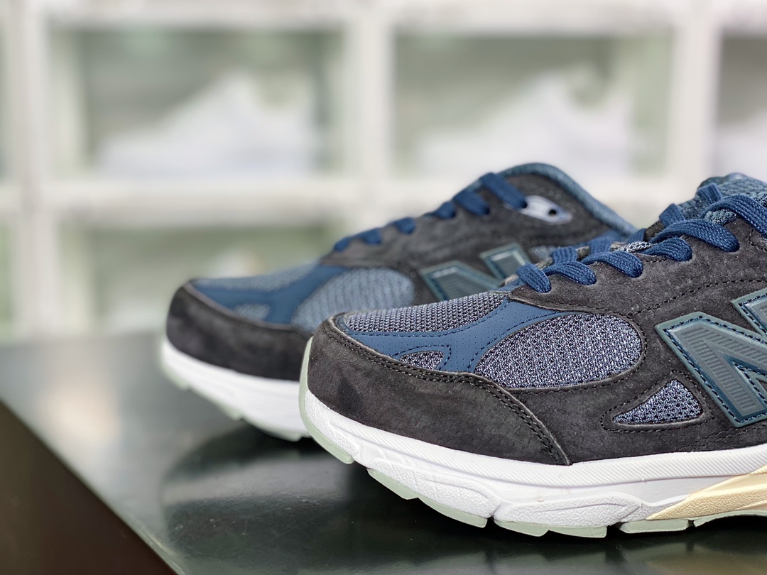 NB in ??USA M990KI3 series American-made classic retro casual sports all-match daddy running shoes ”Navy blue gray and white” M990KI3